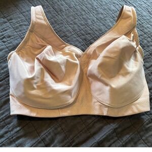 Glamorise Wireless Support Bra Beige Full Coverage‎ Comfort Everyday 34I